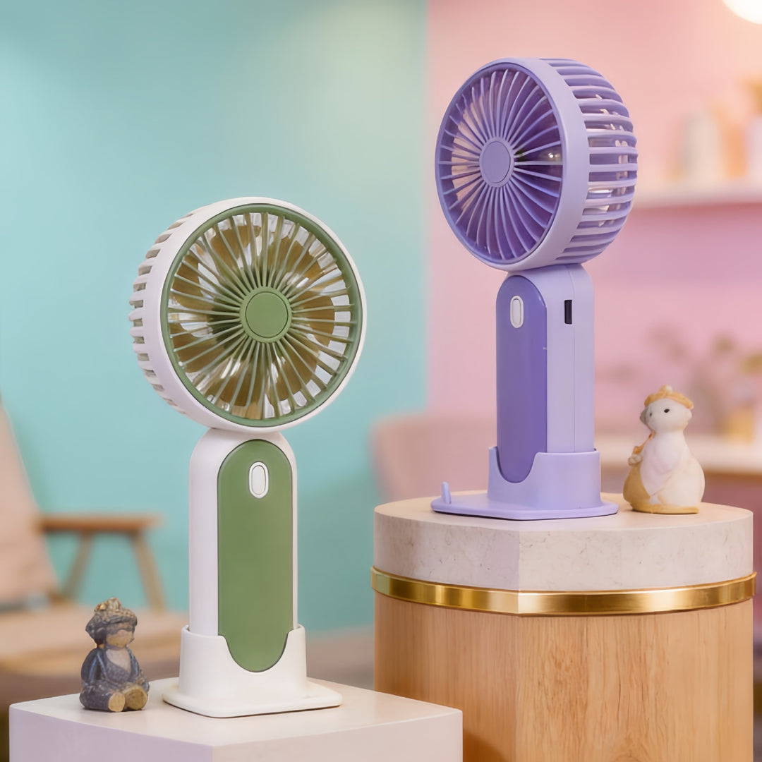 Ladies portable mini fan with USB connection and ergonomic design Stornfield