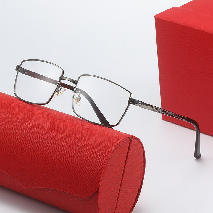 Women's fashionable square sunglasses with elegant metal frame Stornfield