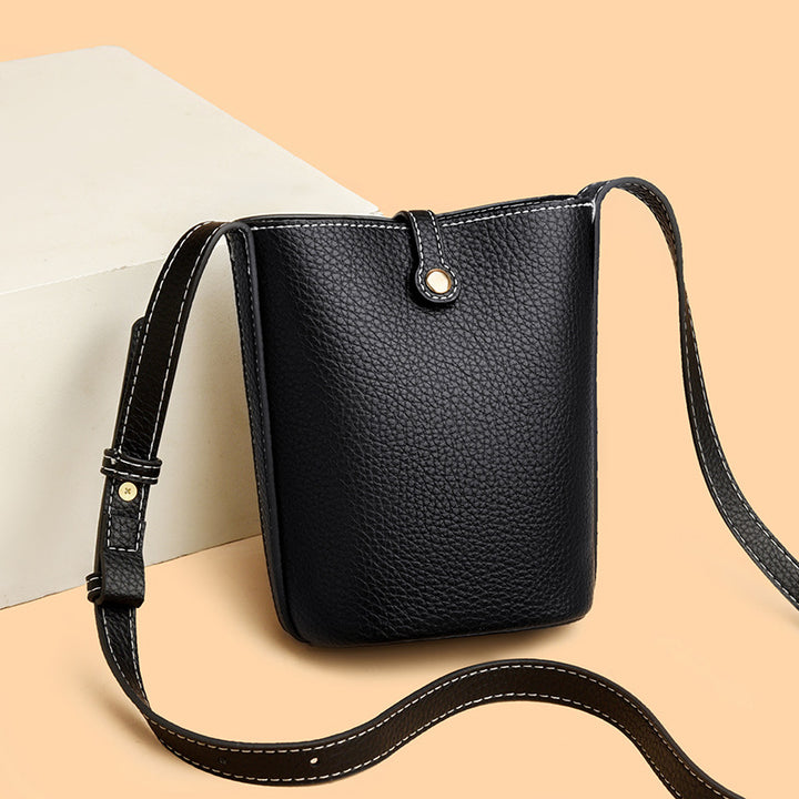 Compact Leather Crossbody Purse