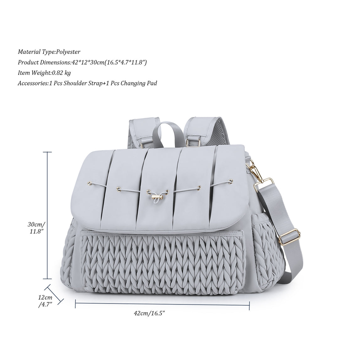 Fashionable backpack with braided design Stornfield