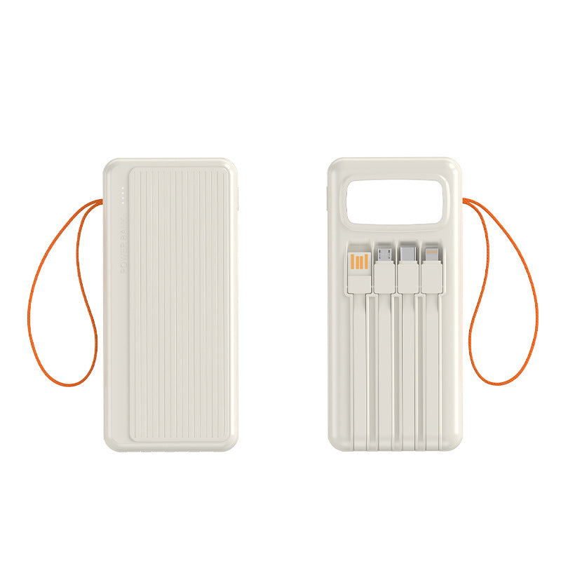 Multifunctional Solar Power Bank with Integrated USB Cable Stornfield