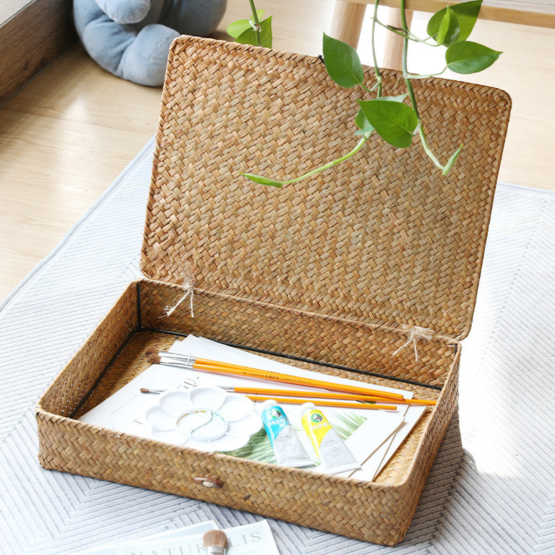 Unisex Handwoven Storage Box with Lid Stornfield