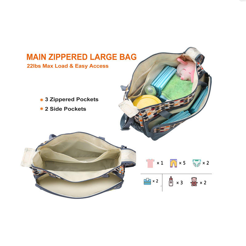 Multi-Functional Diaper Bag Tote with Changing Mat Stornfield