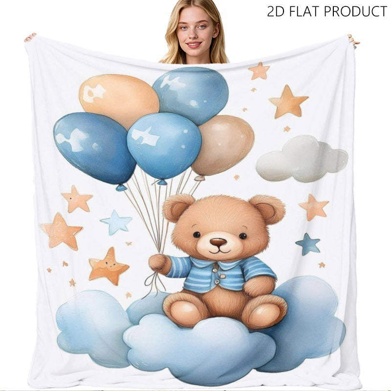 Artistic Butterfly-Inspired Fleece Blanket