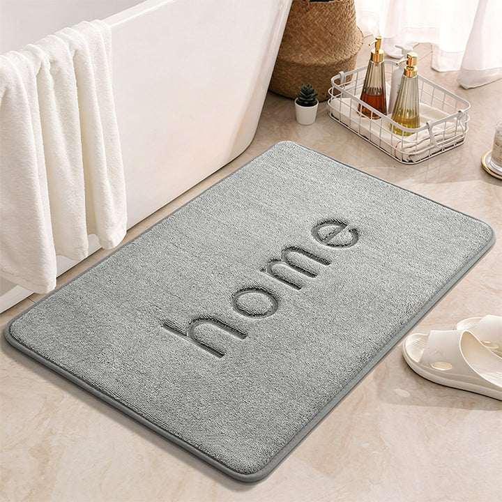 Plush Embossed Bathroom Mat
