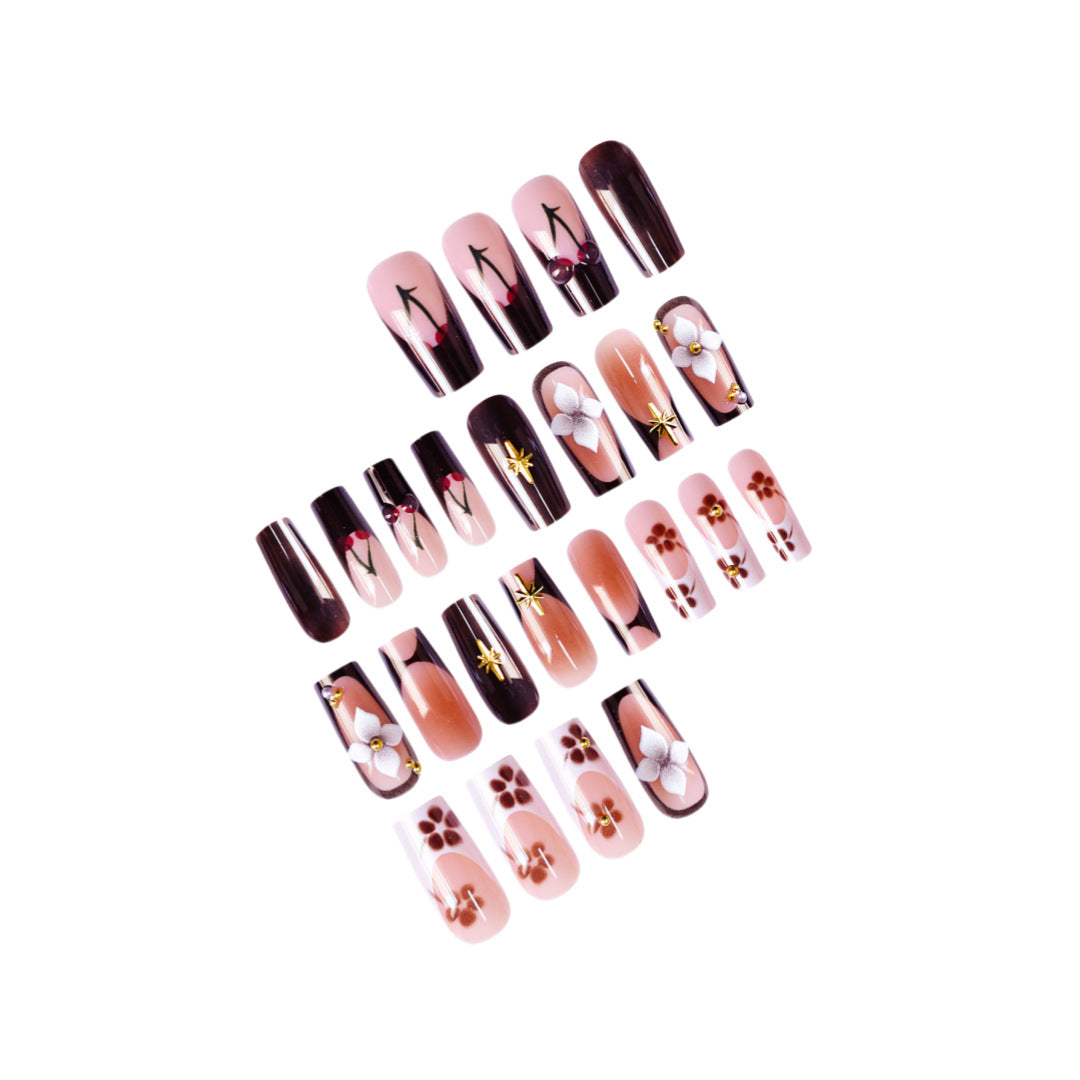 Artistic Long Press-On Nail Art Stornfield