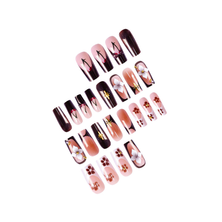 Artistic Long Press-On Nail Art Stornfield