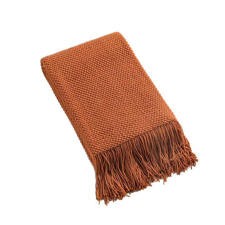 Ladies Cozy Waffle Texture Blanket Stornfield