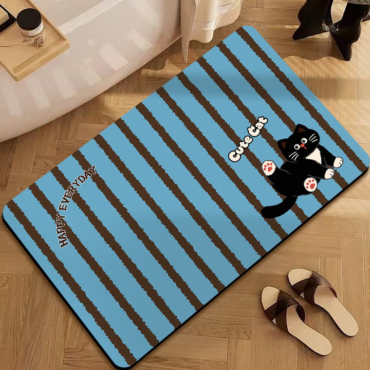 Cartoon-Themed Decorative Door Mat for Home Entryway