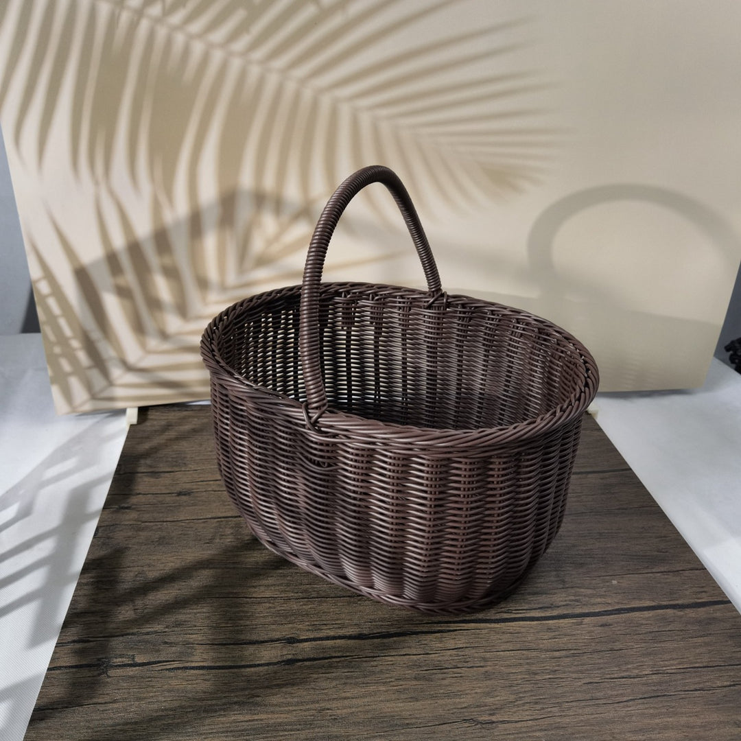 Women braided storage basket with sturdy carrying handles Stornfield