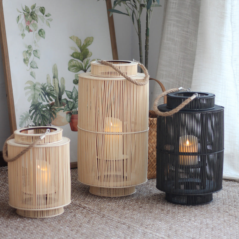 Decorative Rattan Lantern Stornfield