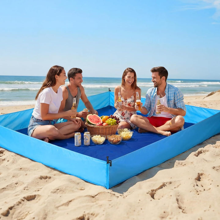 Versatile Sand-Free Beach Mat with Anchor System Stornfield