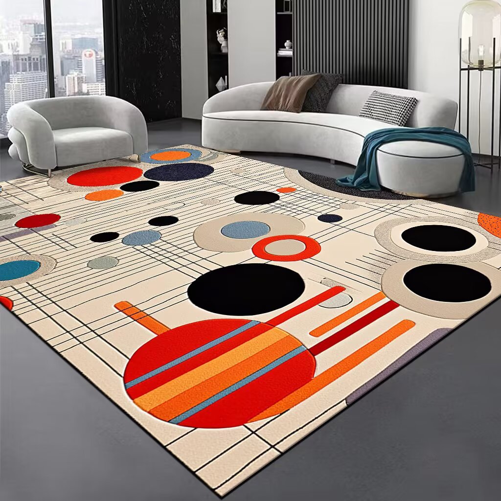 Abstract Swirl Area Rug Stornfield