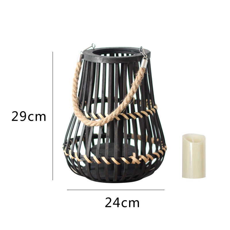 Stylish lantern with hemp handle Stornfield