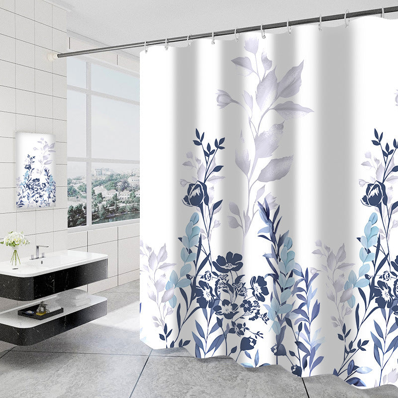 Women's Floral Design Shower Curtain Stornfield