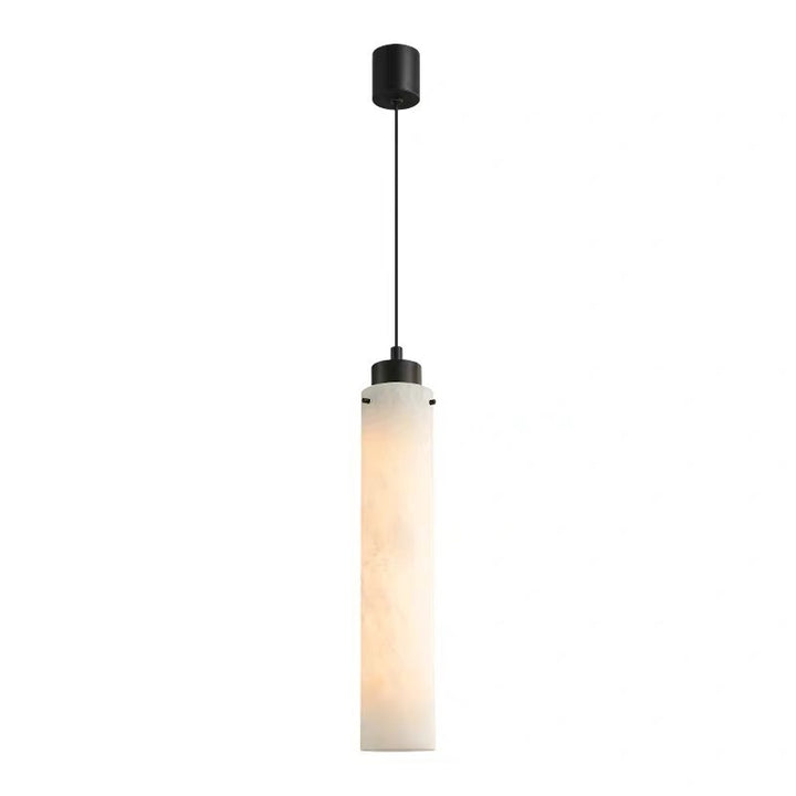 Modern Marble Cylinder Pendant Light