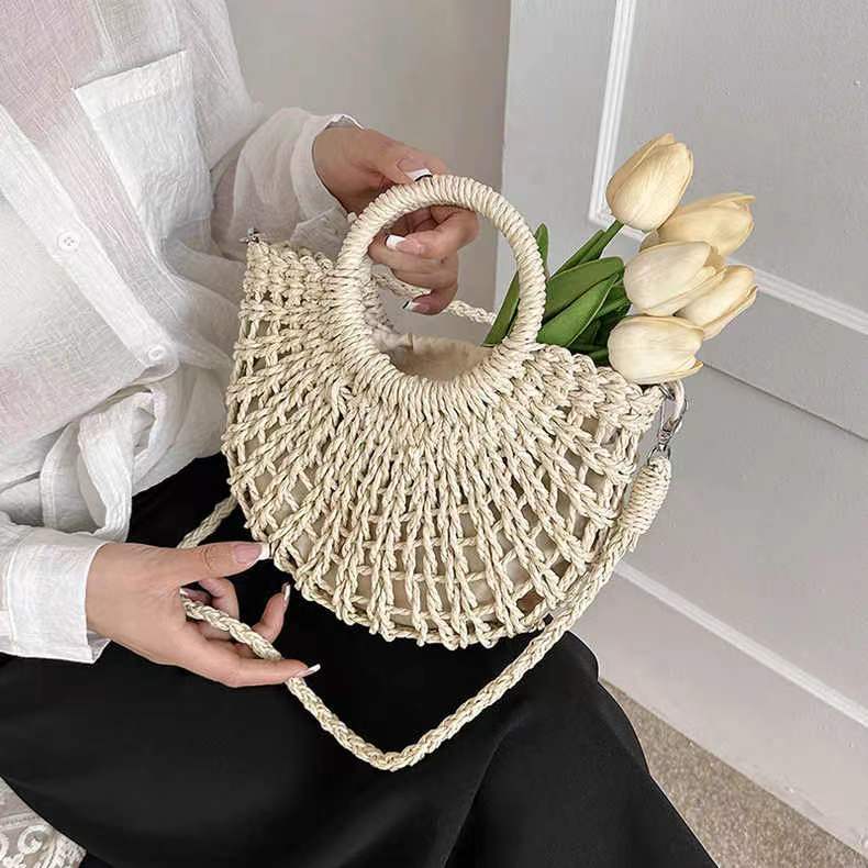 Handcrafted basket bag with playful design Stornfield