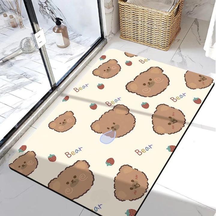 Bear-Themed Bath Mat