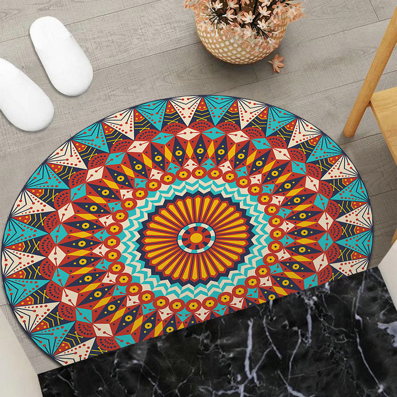 Round Geometric Area Mat Stornfield
