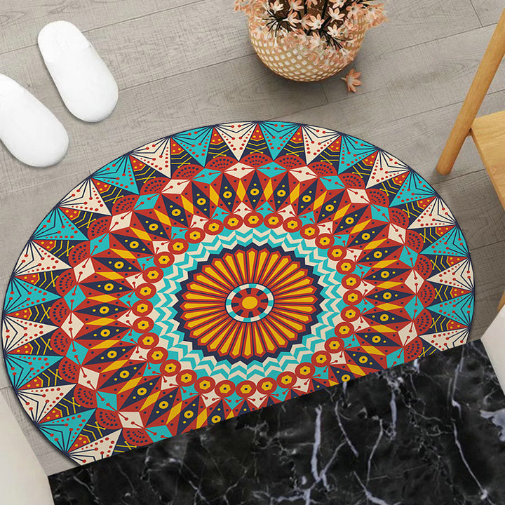 Round Geometric Area Mat Stornfield