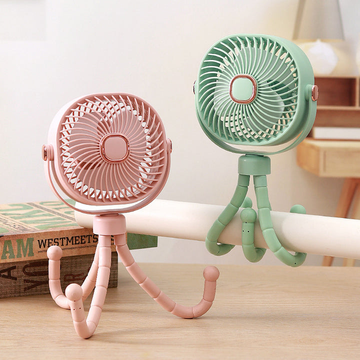 Unisex Mini-Portable Fan with Flexible Mount Stornfield