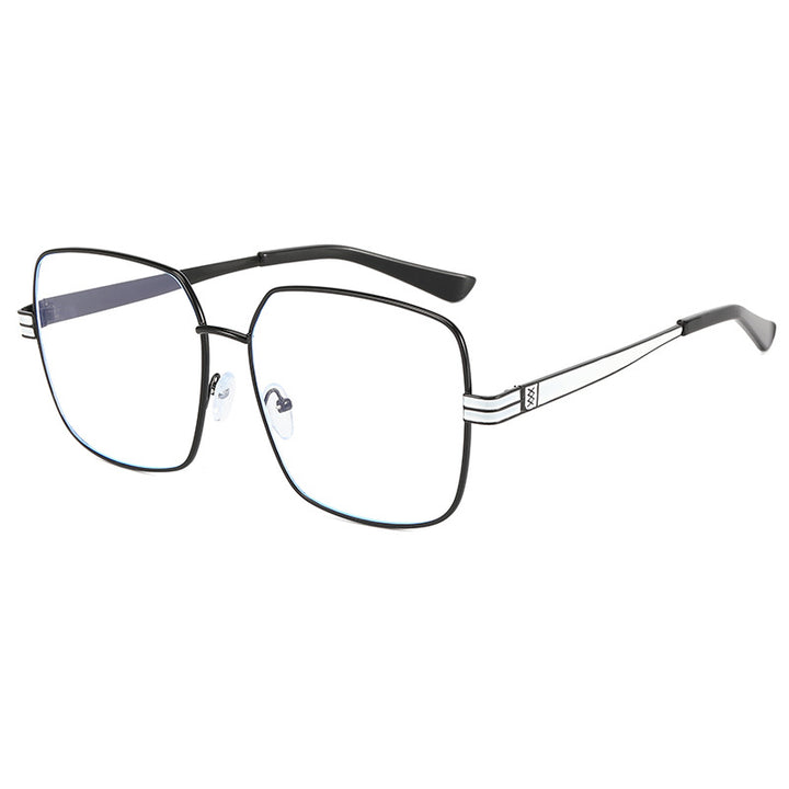 Women's fashionable square glasses with delicate metal frame Stornfield