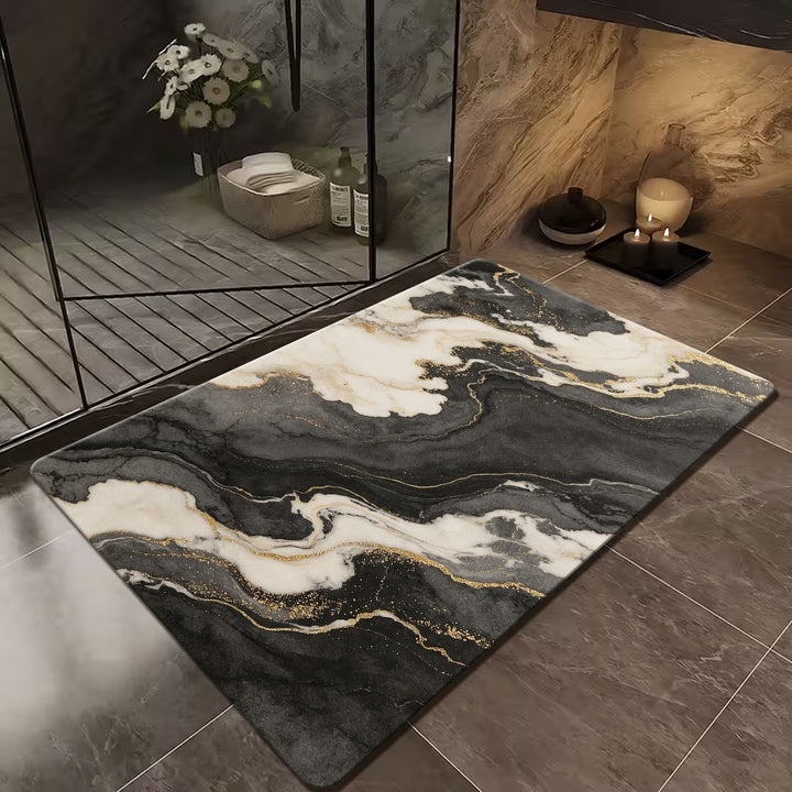 Luxury Marble Design Bath Mat