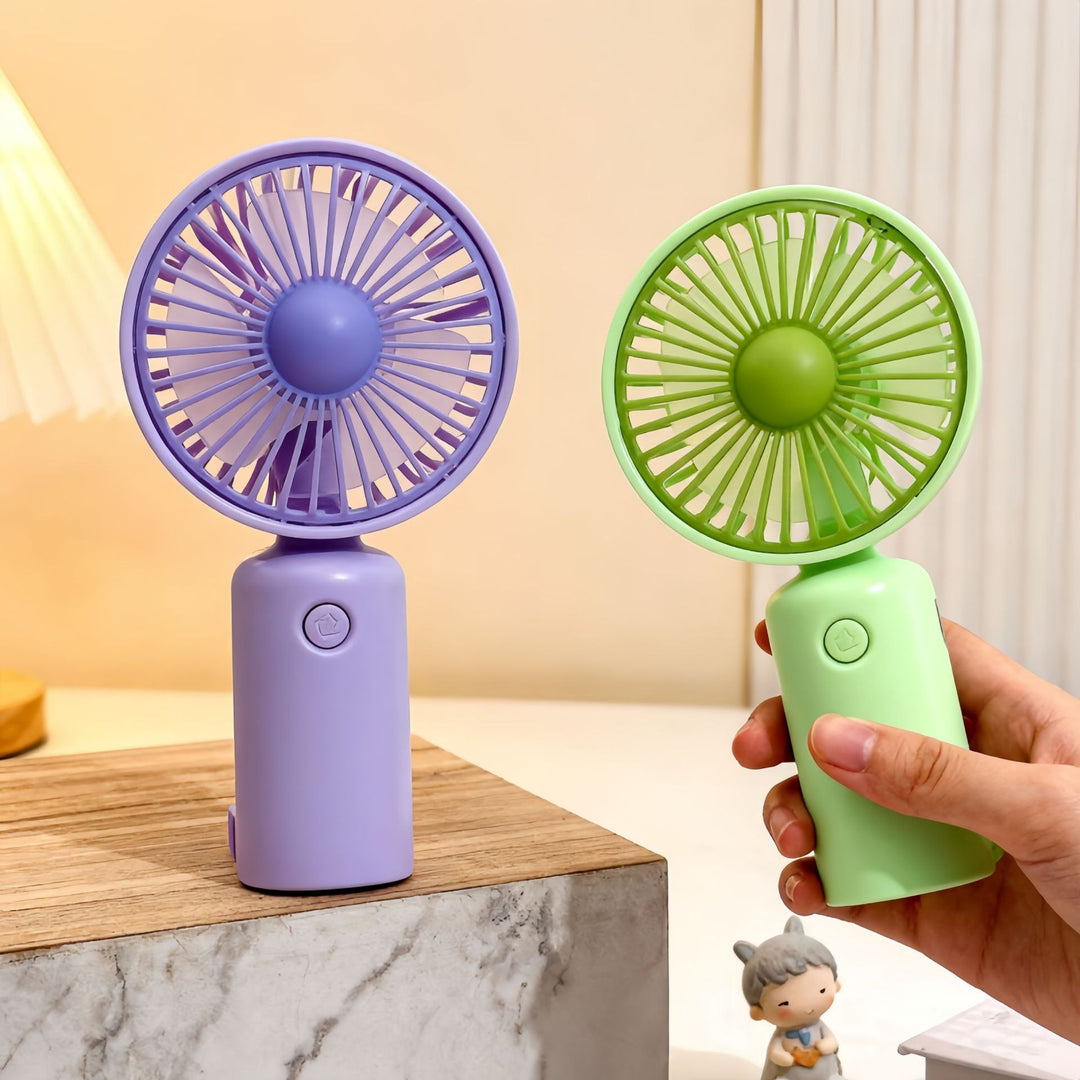 Women's Portable Hand Fan with USB-C Connection and Innovative Design Stornfield