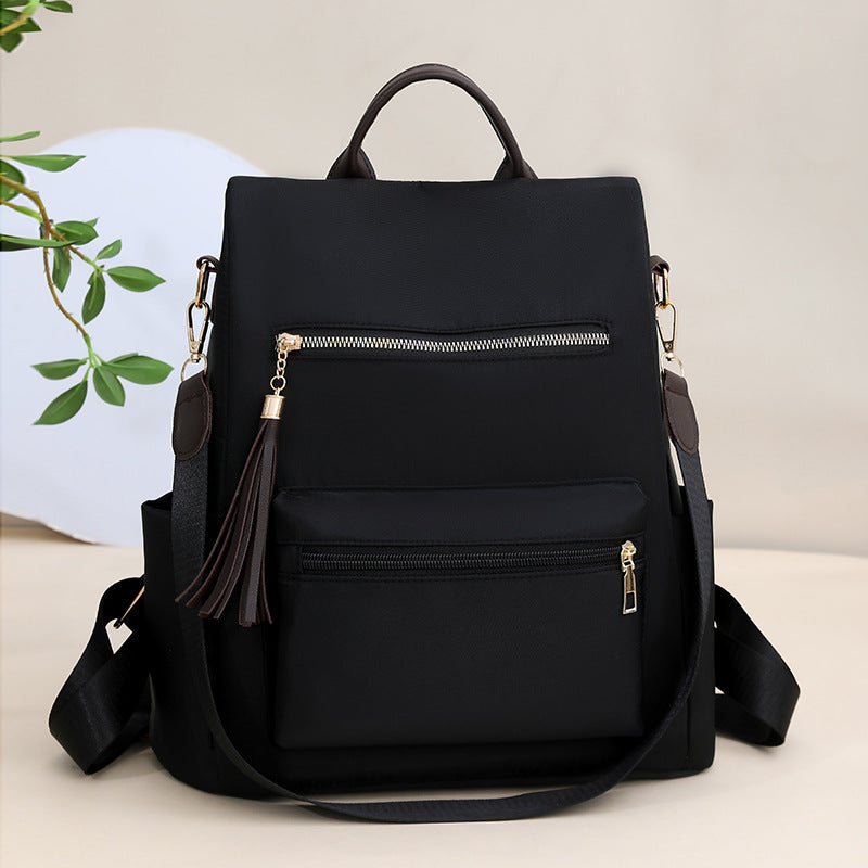 Elegant Multi-Pocket Backpack with Detachable Strap Stornfield