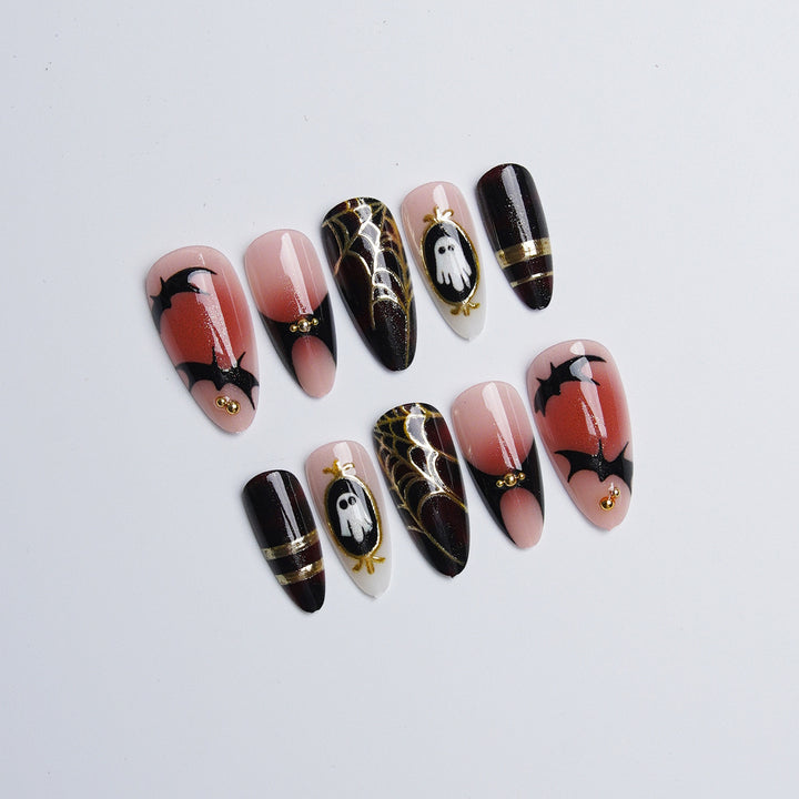 Halloween Artificial Nail Set with Creepy Designs Stornfield