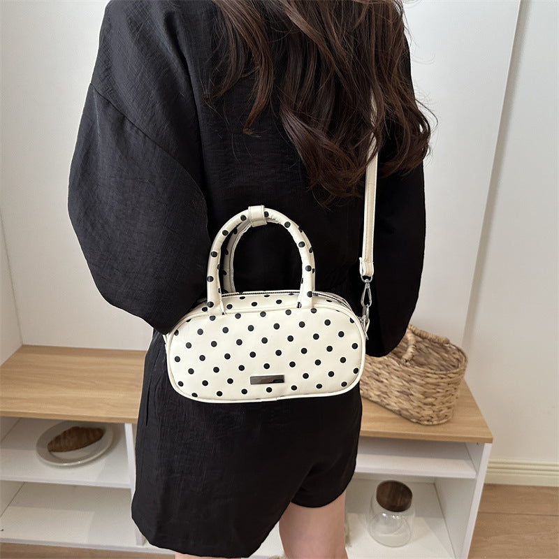 Stylish Polka Dot Mini Handbag