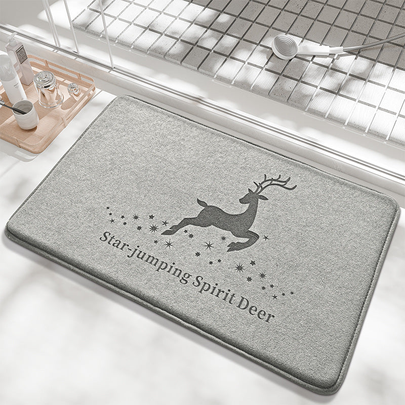 Whale-Themed Memory Foam Bath Mat