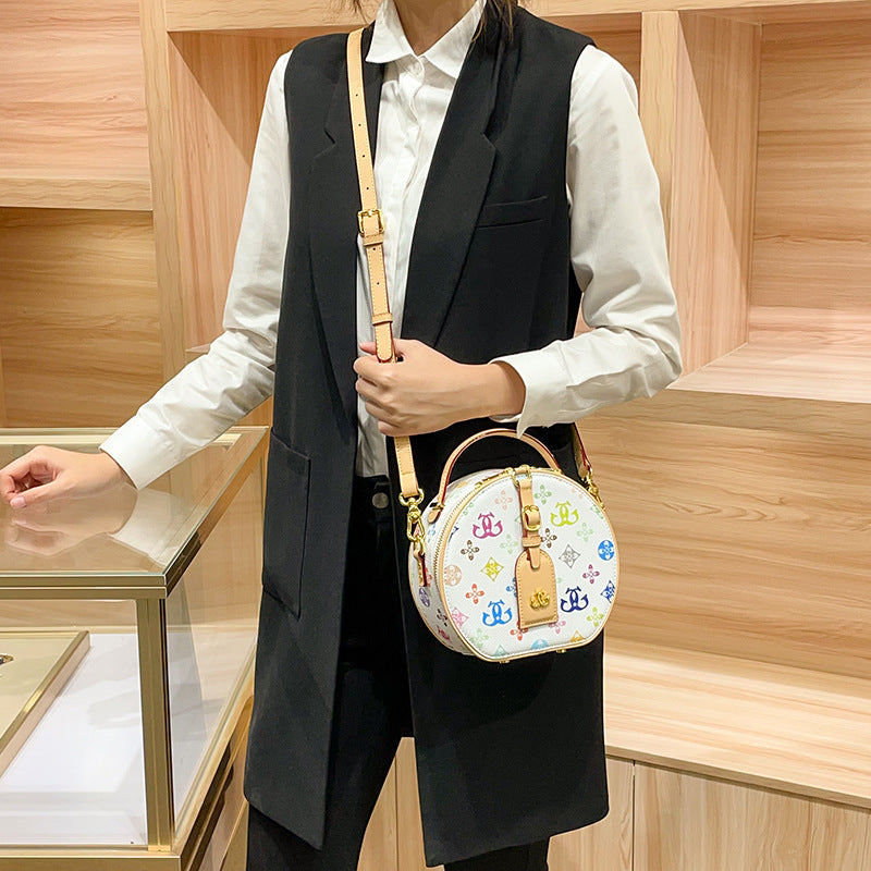 Fashionable Round Handbag