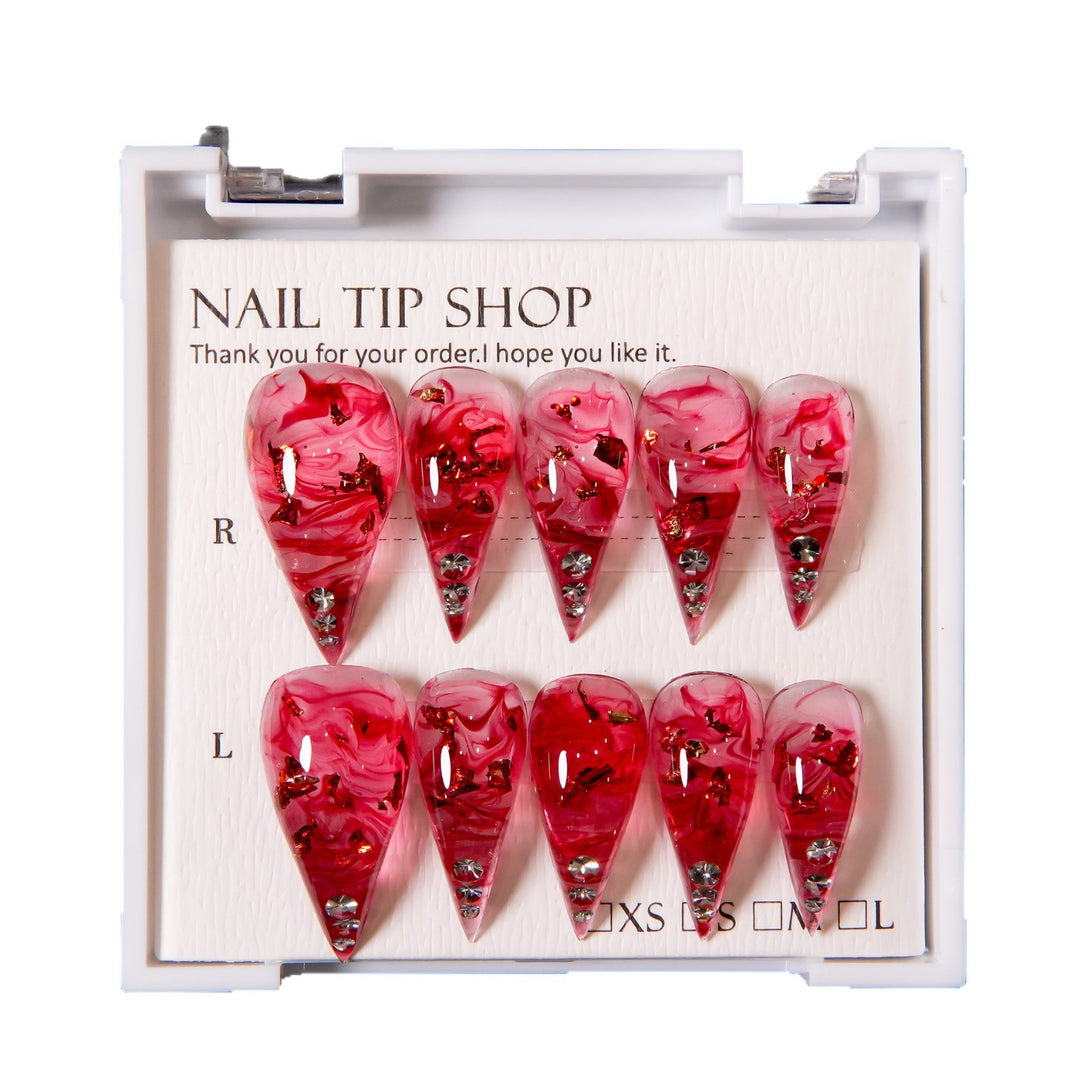 Decorative Stiletto Press-On Nail Art Set