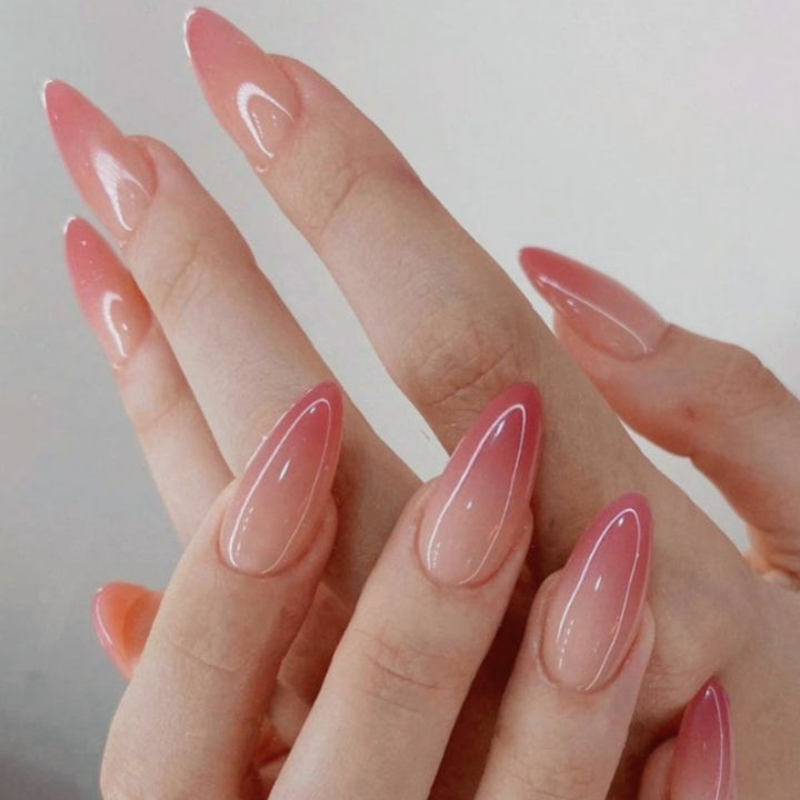 Premium Glossy Ombre Stiletto Press-On Nail Tips Stornfield