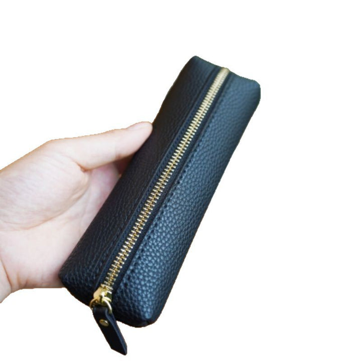 Premium Leather Zippered Pencil Case
