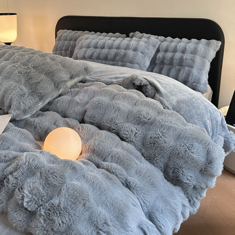 Plush Textured Comforter Set