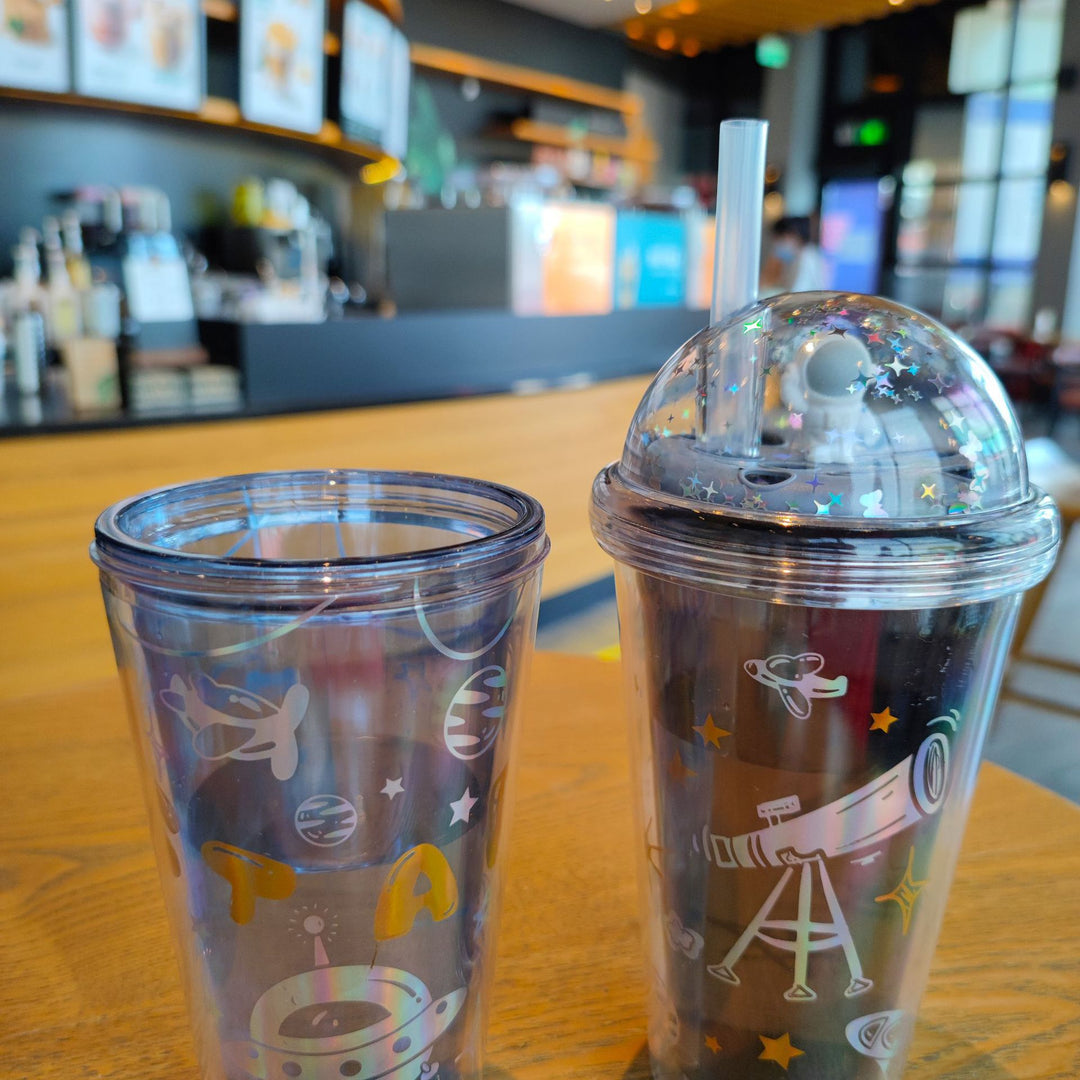 Ladies personalized drinking cups with child-friendly astronaut design Stornfield