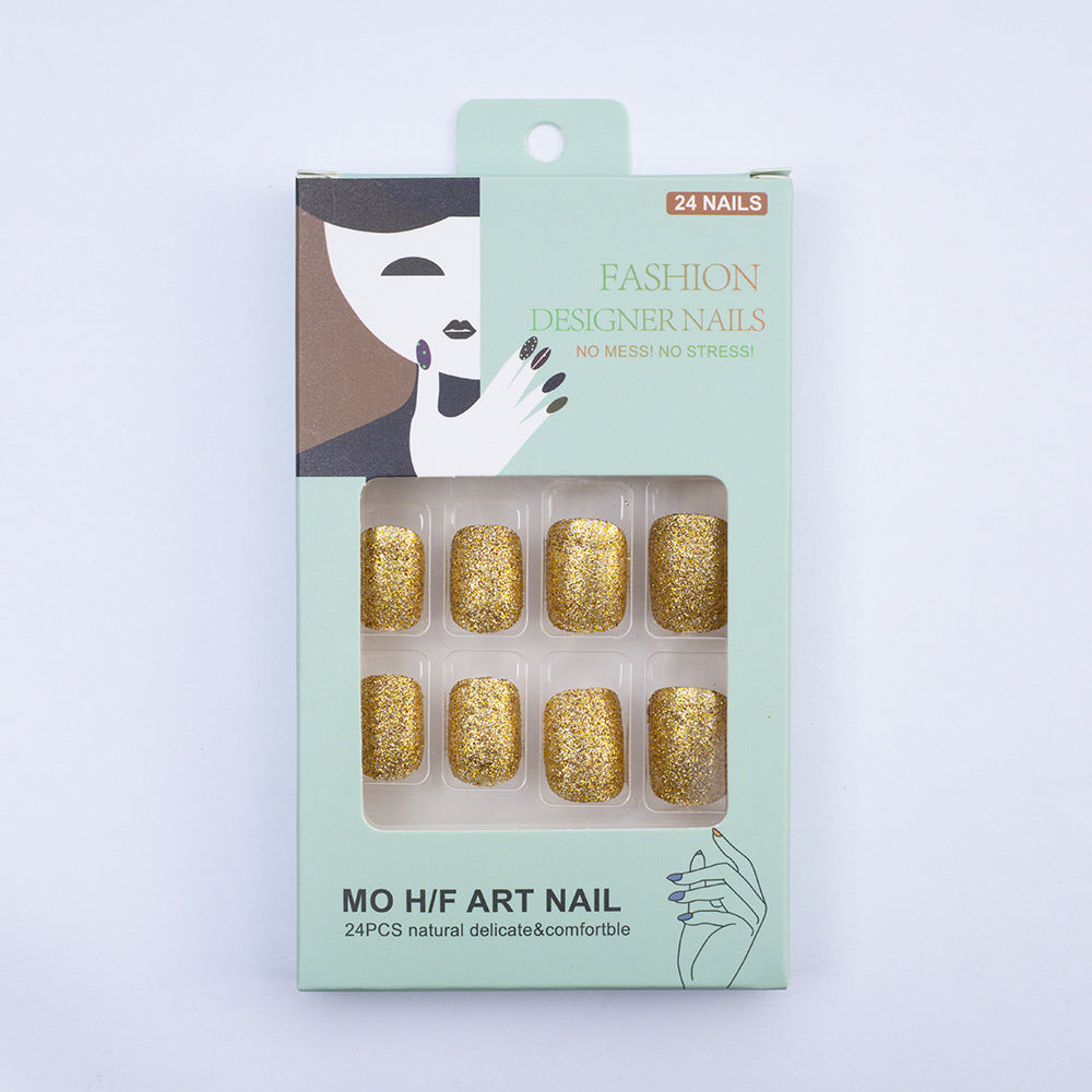 Glitter Artificial Nails Stornfield