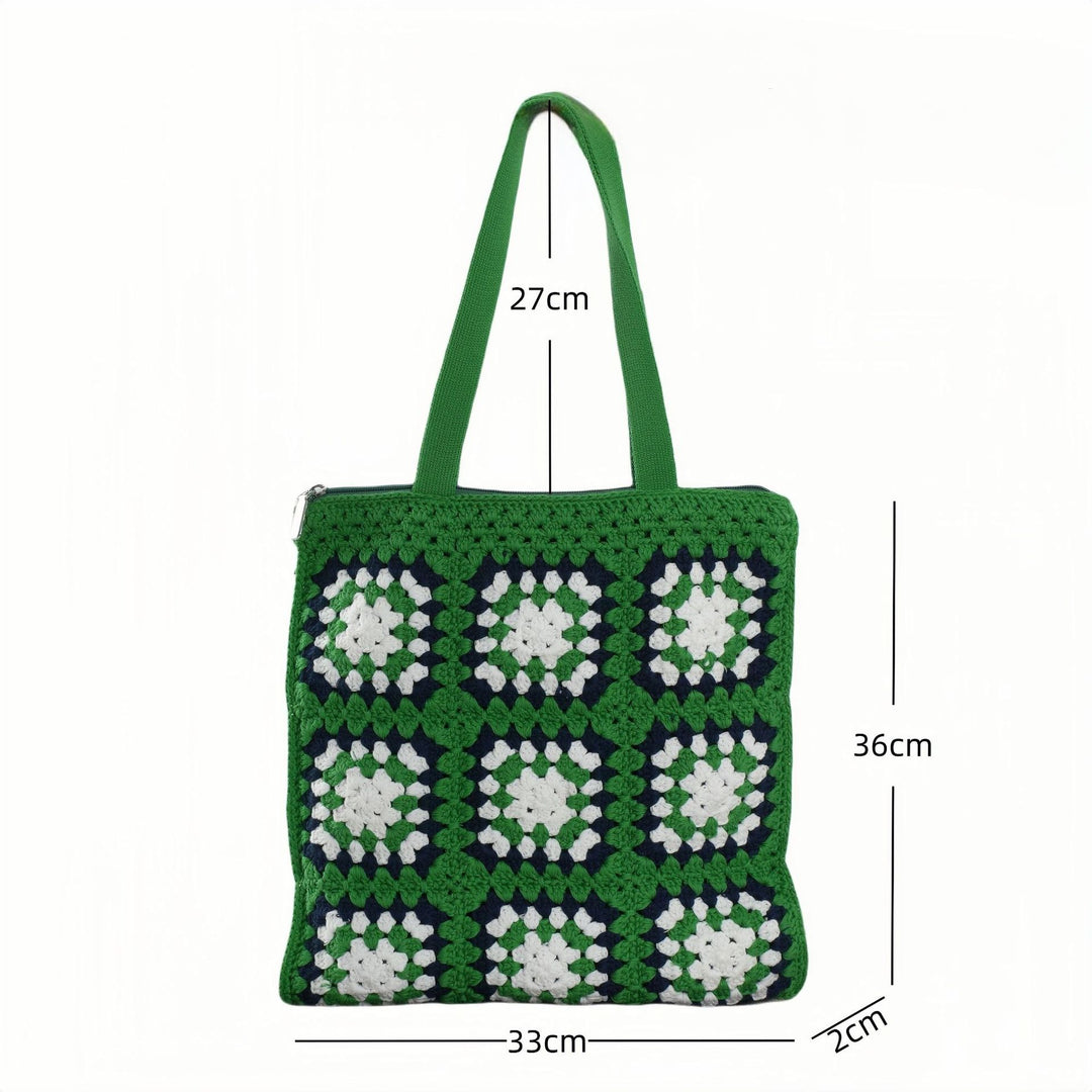 Handcrafted cotton tote bag in vintage granny design Stornfield