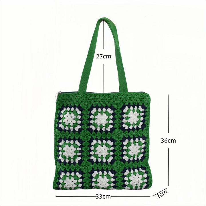 Handcrafted cotton tote bag in vintage granny design Stornfield