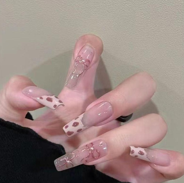 Decorative Glitter French Tip Nail Enhancements Stornfield