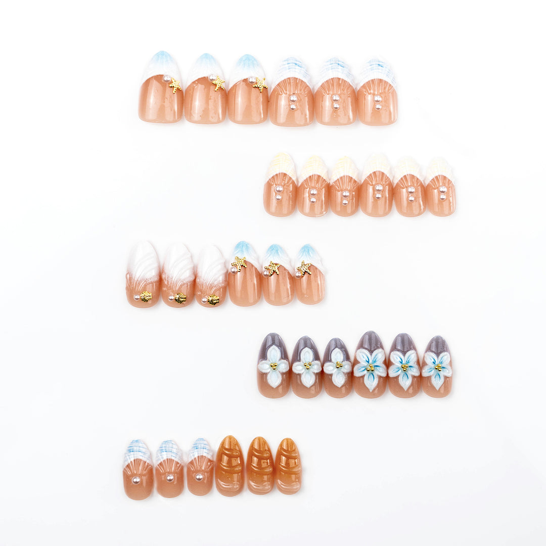 Floral Articulate Press-On Nail Set Stornfield