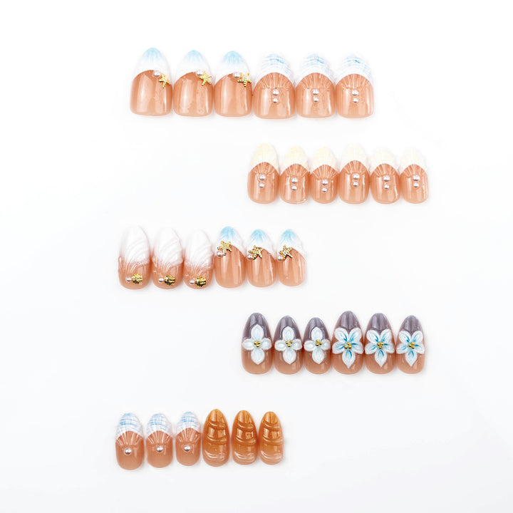 Floral Articulate Press-On Nail Set Stornfield