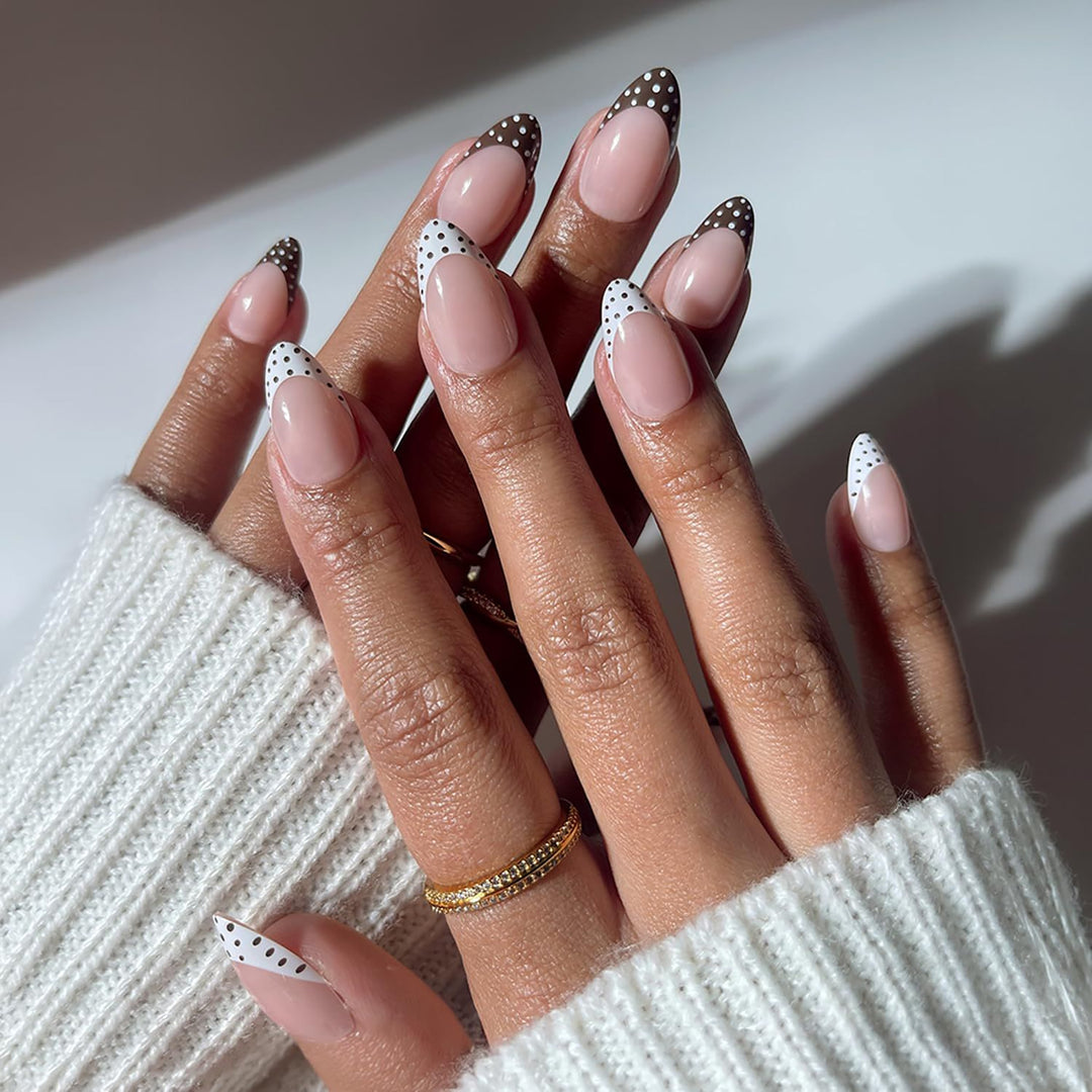 Artistic Pointed Press-On Nail Design Stornfield