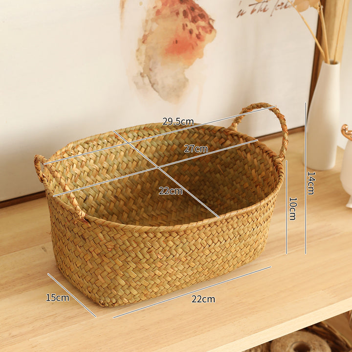 Unisex Handwoven Storage Basket with Ergonomic Handles Stornfield