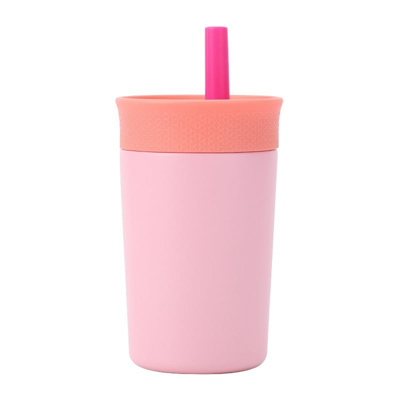 Women's practical insulated cup with integrated straw Stornfield