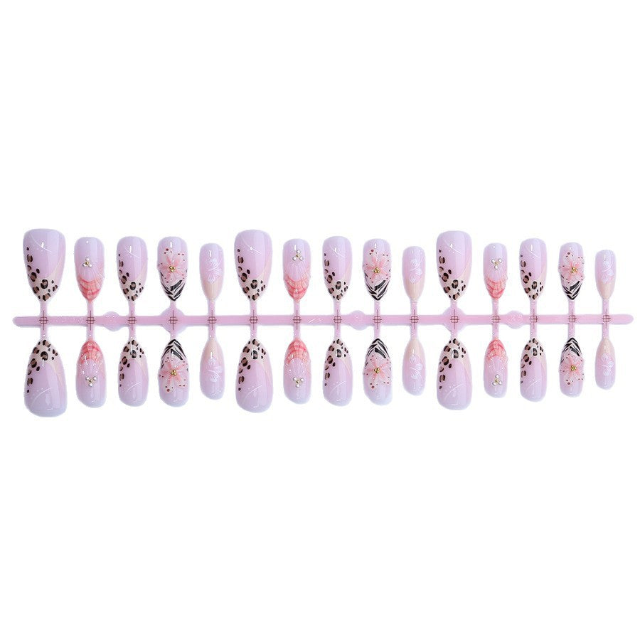 Elegant Artistic Floral Press-On Nails Stornfield