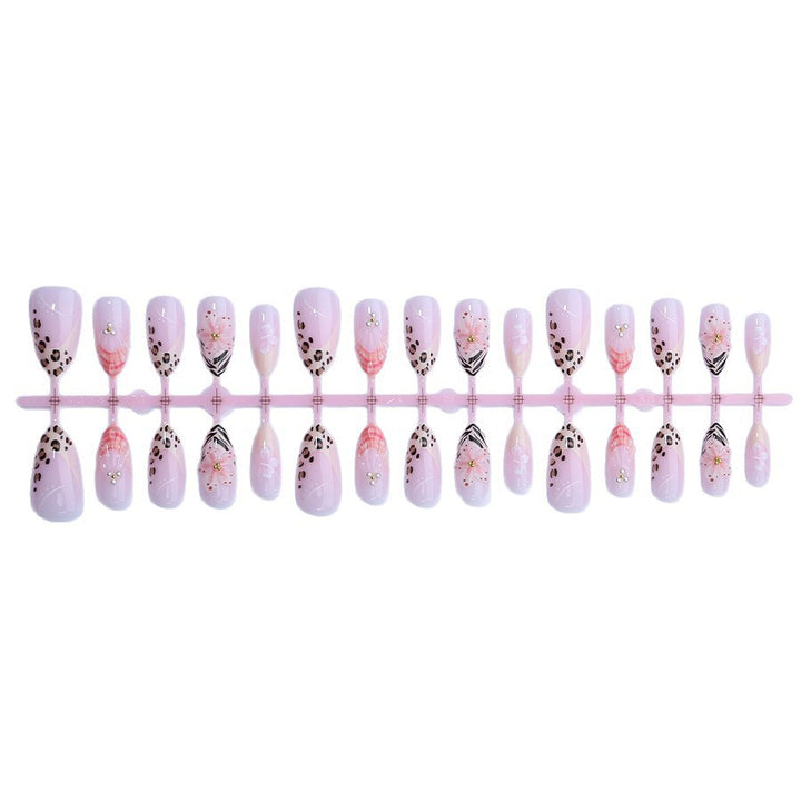 Elegant Artistic Floral Press-On Nails Stornfield
