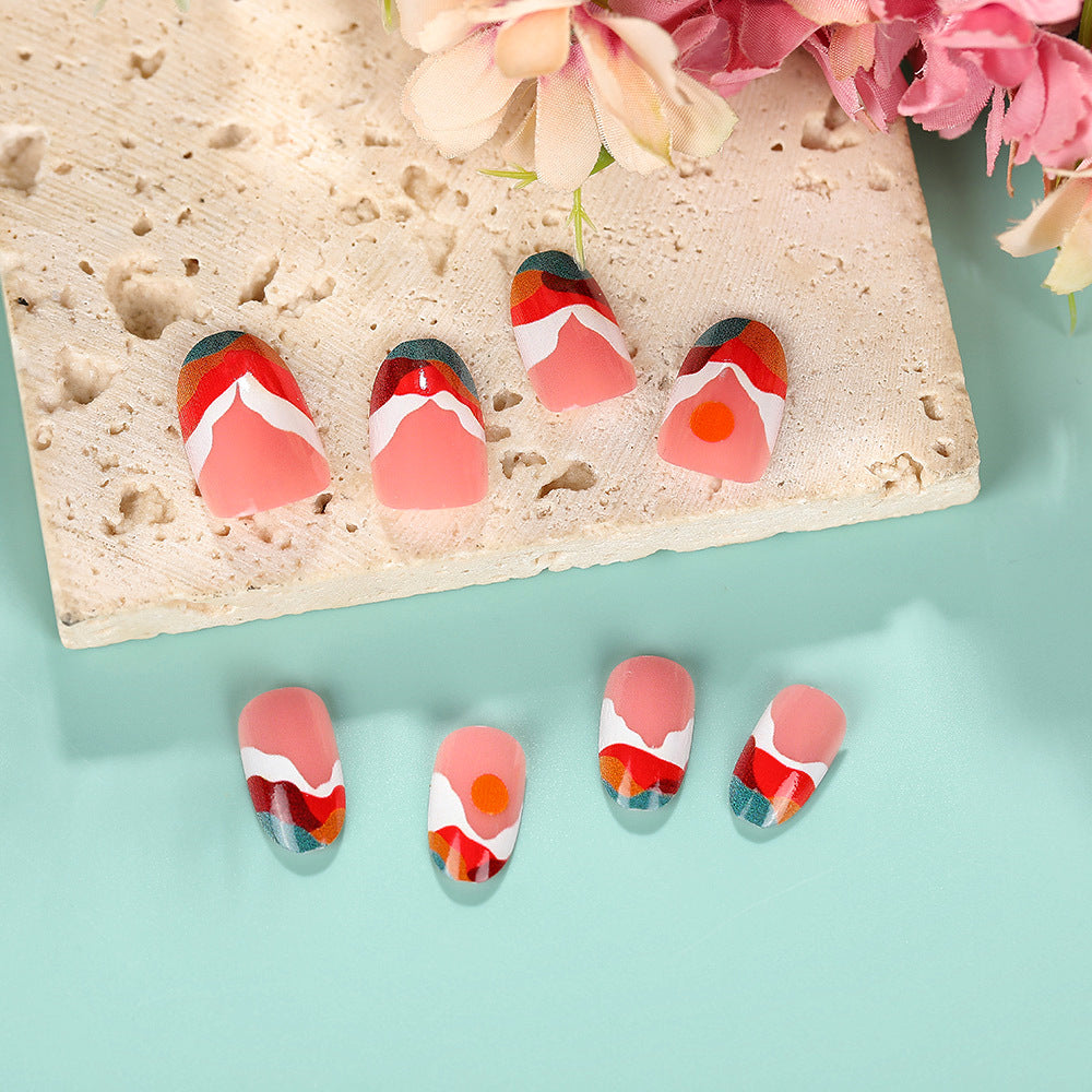Artistic Nail Tips with Modern Gradient Color Stornfield